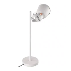 Lampki-biurkowe - lampka biurkowa biała e27 julian 46 cm z7621w emos 