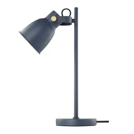Lampki-biurkowe - niebieska metalowa lampka na biurko industrial e27 julian  z7621bl emos 