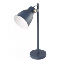 Lampki-biurkowe - niebieska metalowa lampka na biurko industrial e27 julian  z7621bl emos 