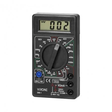 Mierniki - przenośny miernik do pomiarów elektrycznych lcd dm-1 virone orno 
