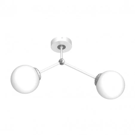 Lampy-sufitowe - białe oświetlenie sufitowe 2 kule e14 joy mlp7531 eko-light 