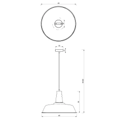 Lampy-sufitowe - lampa wisząca biało-niebieska 1xe27 enzo mlp7978 eko-light 