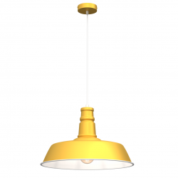 Lampy-sufitowe - żółta lampa wisząca 35-90cm 1xe27 enzo mlp7977 eko-light