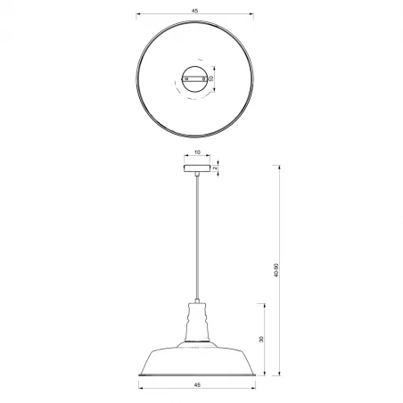 Lampy-sufitowe - żółta lampa wisząca 35-90cm 1xe27 enzo mlp7977 eko-light 