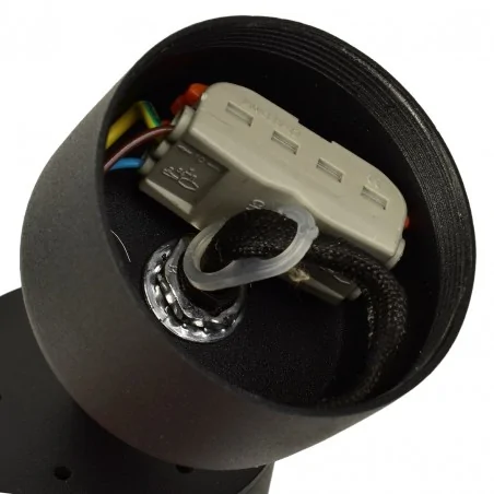 Lampy-sufitowe - czarny spot oświetleniowy ruchomy 1xgu10 mica ml6088 eko-light 