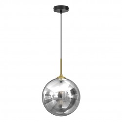 Lampy-sufitowe - lampa wisząca szklana kula fi 250 1xe27 reflex mlp8414 eko-light