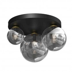 Lampy-sufitowe - plafon okrągły 50cm 3 szklane kule 3xe14 reflex mlp8417 eko-light