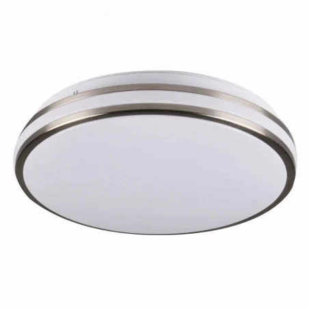 Plafony - okrągły plafon 28cm, oprawa led 15w nikiel neutralna 4000k orbit 319968 polux30 