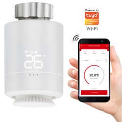 Urzadzenia-zdalnie-sterowane - głowica termostatyczna na aplikację tuyasmart zigbee wi-fi 317469 polux