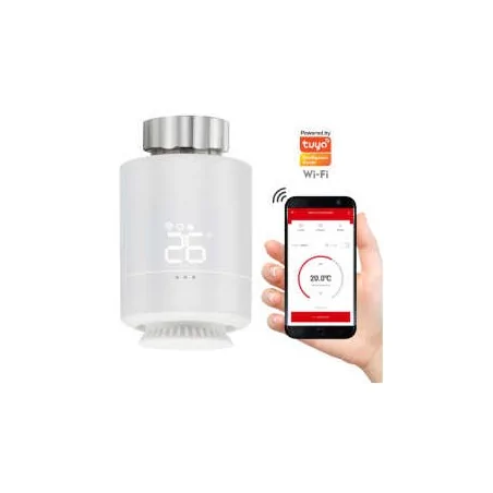 Urzadzenia-zdalnie-sterowane - głowica termostatyczna na aplikację tuyasmart zigbee wi-fi 317469 polux 