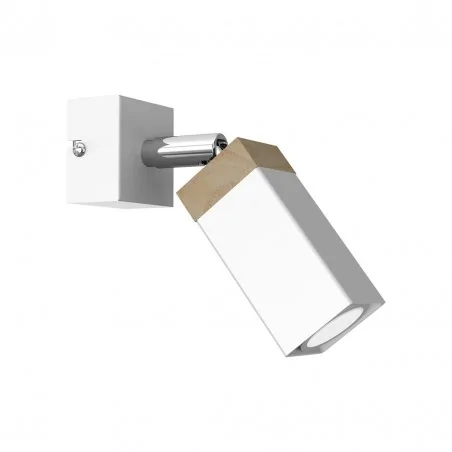 Kinkiety-do-salonu - kinkiet z elementami drewna 1xgu10 mini solo mlp7478 eko-light 