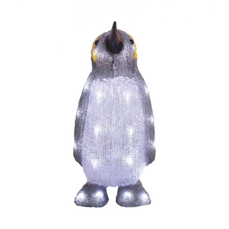 Dekoracje-swiateczne-led - świąteczna figurka led w postaci pingwina ip44 zimna biel 35cm dcfc20 emos firmy EMOS 