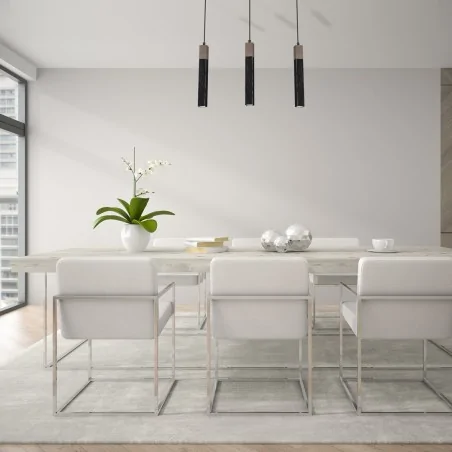 Lampy-sufitowe - lampa wisząca - listwa o wysokości 40-90cm 3xgu10 min solo mlp7470 eko-light 