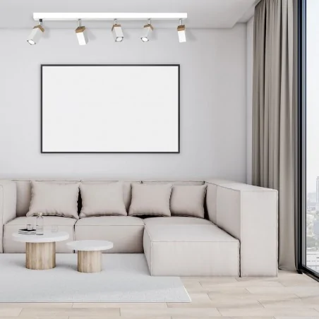 Lampy-sufitowe - pięciopunktowa lampa sufitowa listwa 5xgu10 mini solo mlp7480 eko-light 