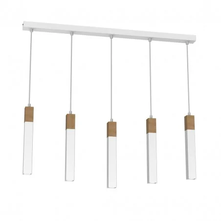 Lampy-sufitowe - listwa oświetleniowa biała 90cm szerokości 5xgu10 mini solo mlp7477 eko-light 