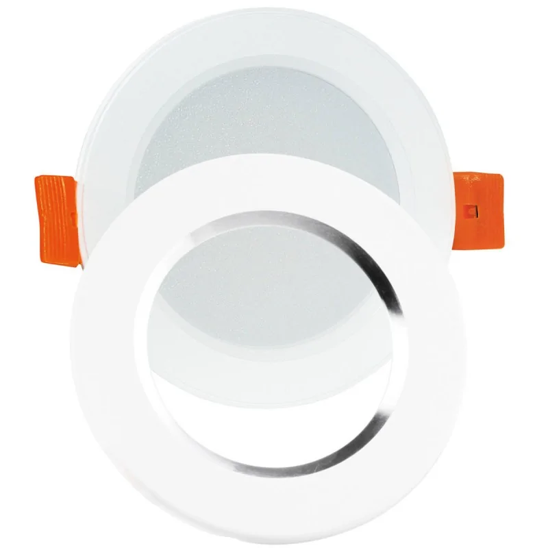 Oprawy-halogenowe - oprawa podtynkowa okrągła led 4,8w z dodatkowym pierścieniem 4000k zoe 321169 polux firmy POLUX GOLDLUX 