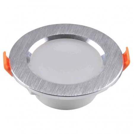 Oprawy-sufitowe-stale - srebrna oprawa podtynkowa led o mocy 4,8w 4000k zoe 321183 polux 