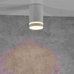Lampy-sufitowe - biała oprawa sufitowa natynkowa gu10 fabri 319883 polux 