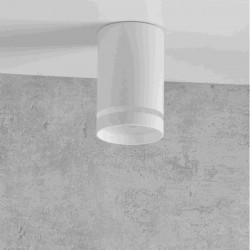 Lampy-sufitowe - biała oprawa sufitowa natynkowa gu10 fabri 319883 polux 