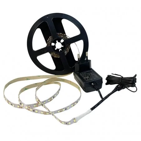 Tasmy-led - zestaw taśma led + zasilacz 12v 18w 240 led 2m ip20 4000k 315359 polux 