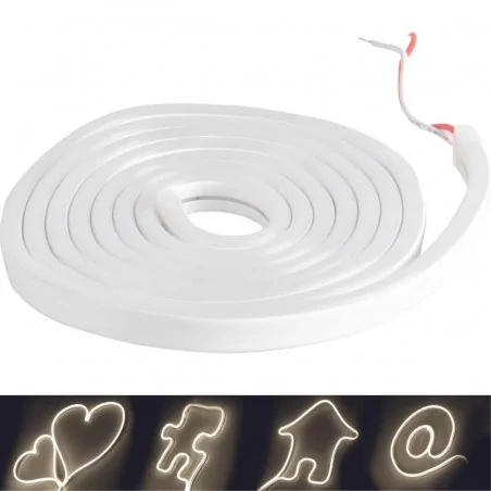 Tasmy-led - elastyczna taśma led o długości 2m 12v 17w ip65 4000k neon 314987 polux 