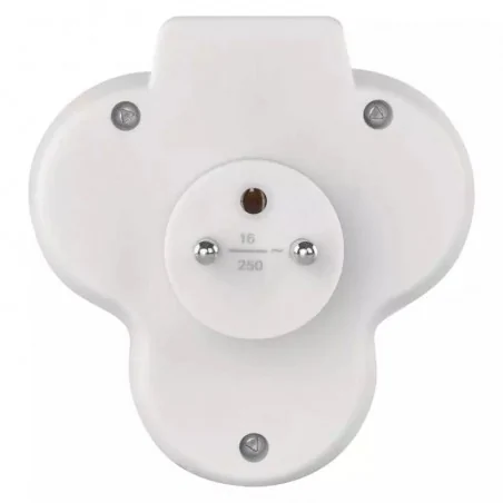 Rozgalezniki - biały rozgałęźnik z trzema gniazdami złodziejka z włącznikiem p0026s emos 