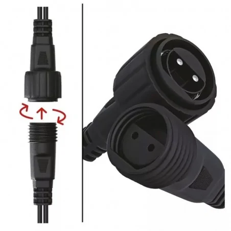 Oswietlenie-choinkowe - światełka led na choinkę z ciepłą barwą światła sople oświetlenie łączone standard 2,5m 100 led ip44 d1cw01 emos 