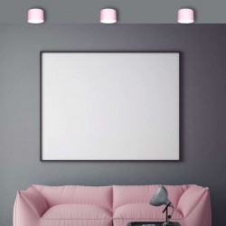 Lampy-sufitowe - tuba - lampa sufitowa różowa 8cm 1xgx53 dixie mlp7553 eko-light 