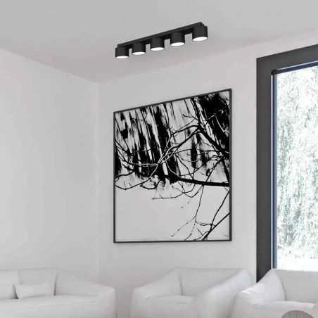 Lampy-sufitowe - długa lampa sufitowa - pięciopunktowa listwa 5xgx53 dixie mlp7547 eko-light 