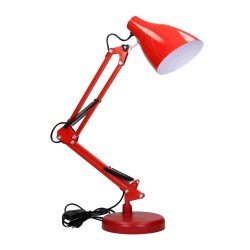 Czerwona lampa biurkowa z...