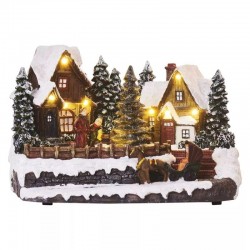 Dekoracje-swiateczne-led - dekoracja świąteczna wioska led na baterie z ciepłym światłem 3xaa dclw15 emos