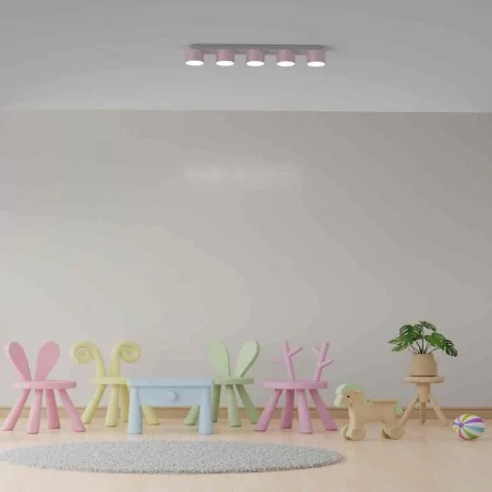 Lampy-sufitowe - długa lampa sufitowa - listwa 60cm 5xgx53 dixie mlp7557 eko-light 