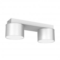 Lampy-sufitowe - biała lampa sufitowa z metalu 2xgx53 dixie mlp7539 eko-light