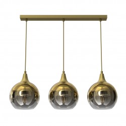 Lampy-sufitowe - efektowna lampa wisząca złota 3xe27 monte mlp8402 eko-light