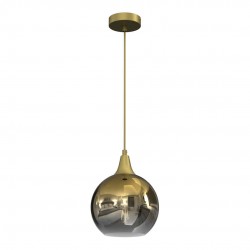Lampy-sufitowe - złota lampa wisząca szklana 1xe27 60w monte mlp8400 eko-light