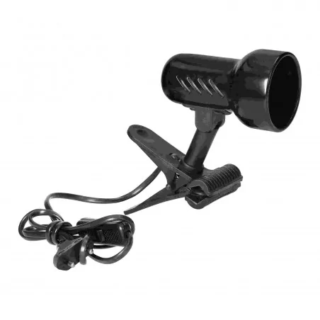 Lampki-biurkowe - lampa biurkowa z klipsem czarna 40w e14 kelly dl-9/b orno 