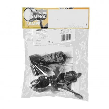 Lampki-biurkowe - lampa biurkowa z klipsem czarna 40w e14 kelly dl-9/b orno 