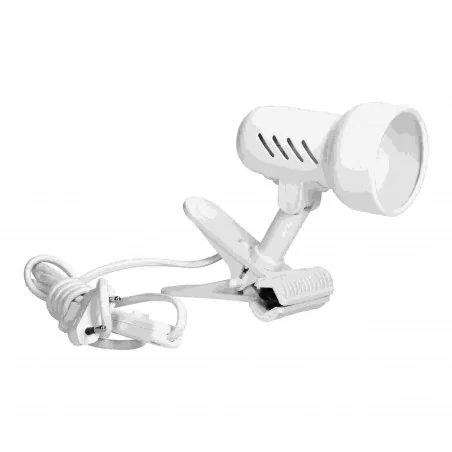 Strona-glowna - białą lampka biurkowa z klipsem 1xe14 40w kelly dl-9/w orno 