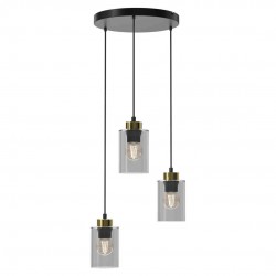 Lampy-sufitowe - nowoczesna lampa wisząca 30cm 3xe27 60w chic mlp8385 eko-light