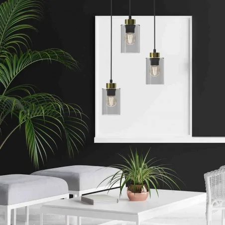 Lampy-sufitowe - nowoczesna lampa wisząca 30cm 3xe27 60w chic mlp8385 eko-light 