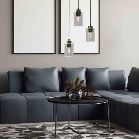 Lampy-sufitowe - nowoczesna lampa wisząca 30cm 3xe27 60w chic mlp8385 eko-light 