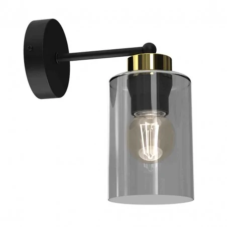 Kinkiety-do-salonu - lampa ścienna szklano - metalowa 1xe27 60w chic mlp8382 eko-light 