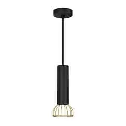 Lampy-sufitowe - oświetlenie wiszące czarno-złote loft 1xgu10 mini dante mlp7248 eko-light 