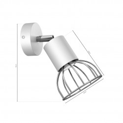 Kinkiety-do-salonu - lampa ścienna metalowa biało-chromowa 1xgu10 mini dante mlp7362 eko-light 
