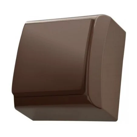 Wylaczniki-jednobiegunowe - włącznik pojedynczy natynkowy w kolorze brązowym bis łn-1b/24 ospel 