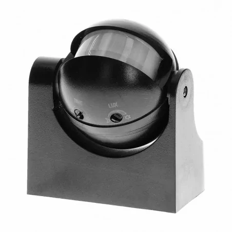 Elektroniczne-czujniki-ruchu - czujnik ruchu czarny 180st. pionowa regulacja ip44 1200w or-cr-201/b orno 