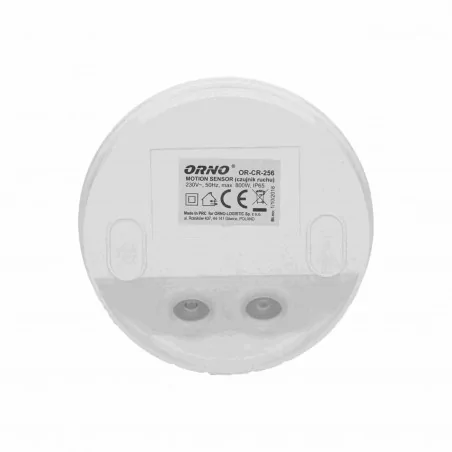 Elektroniczne-czujniki-ruchu - biały czujnik ruchu 360/180st, ip65, 800w or-cr-256 orno 