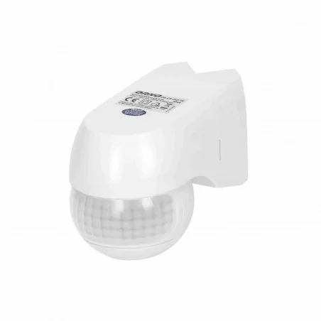 Elektroniczne-czujniki-ruchu - czujnik ruchu biały -  3 rodzaje montażu 220st. 1200w ip44 or-cr-262/w orno 