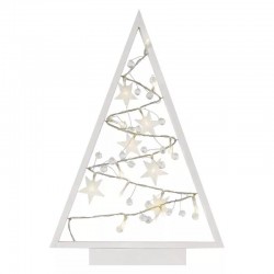 Dekoracje-swiateczne-led - dekoracja świąteczna w postaci świecącej choinki led z ozdobami 40cm 2xaa timer dcww27 emos