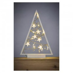 Dekoracje-swiateczne-led - dekoracja świąteczna w postaci świecącej choinki led z ozdobami 40cm 2xaa timer dcww27 emos 